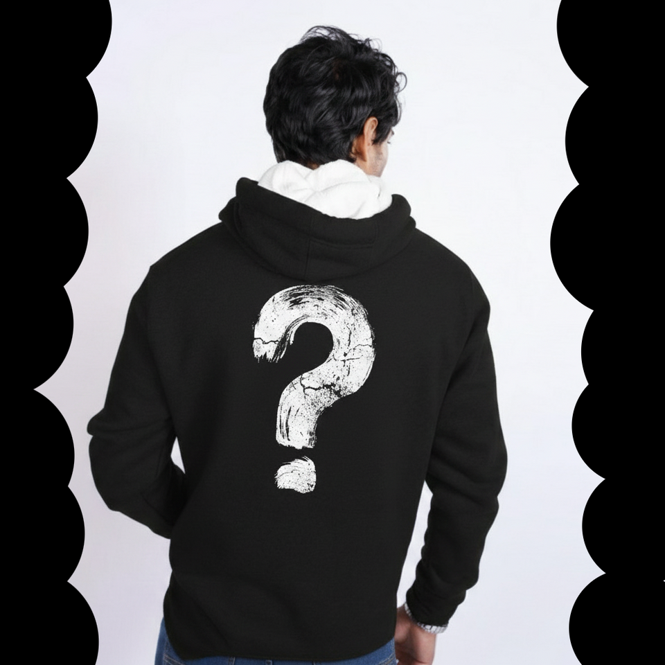 Question Mark Grunge Hoodie