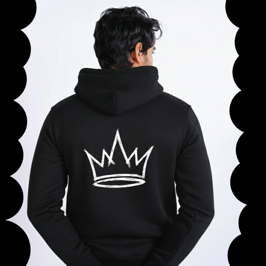 Abstract Crown Hoodie
