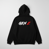 Black GEN Z hoodie back - square
