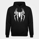Black Spider-Man logo hoodie front - square
