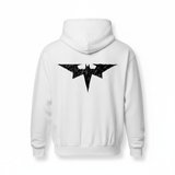 White Batman grunge hoodie back - square