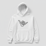 White shaka hoodie front - square