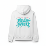 White Stay Wild hoodie back - square